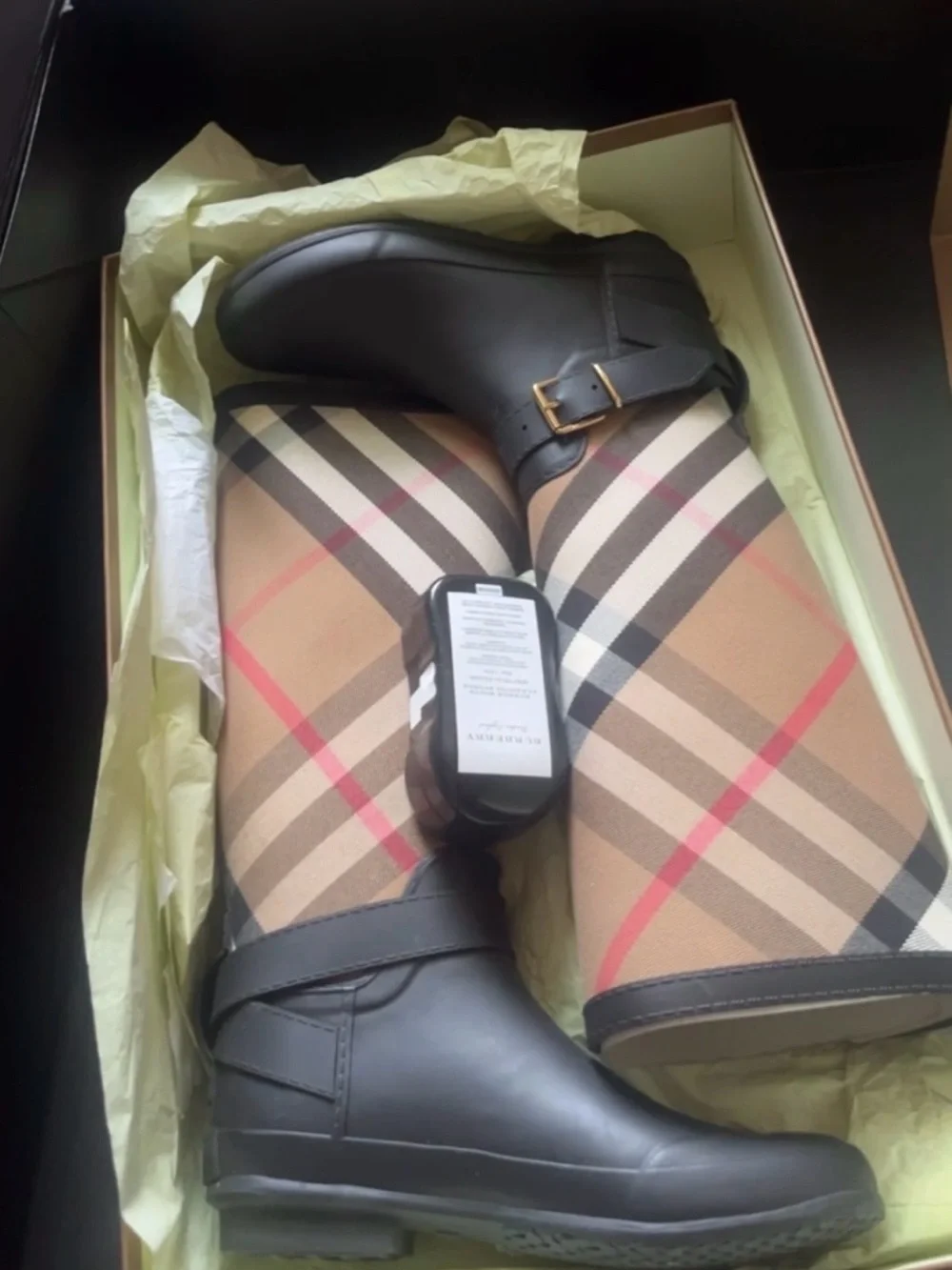 Burberry Rain Boots: Size 7